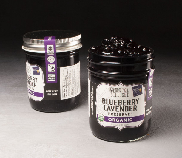 Organic Blueberry Lavender Preserves $14